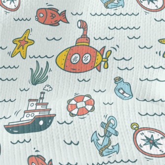 Message In A Bottle Compass Sh Stretch Jersey