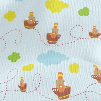 Dotted Line Sailing Cruise Shi Stretch Jersey