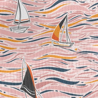 Hand Drawn Sailboat Stretch Jersey