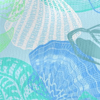 Abundant Sea Shells Stretch Jersey