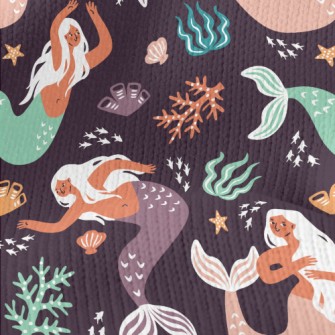 Dancing Mermaid In The Sea Stretch Jersey