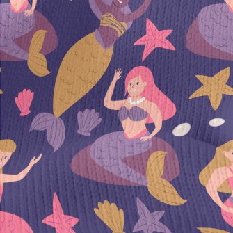 Mermaid Friends Stretch Jersey