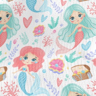 Pearl Treasure Mermaid Stretch Jersey