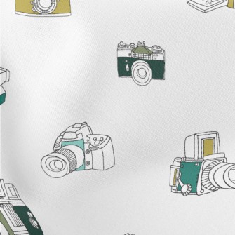Vintage Photography Camera Lightweight Cotton Poplin