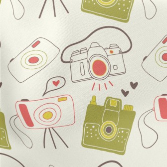 Cute Polaroid Lightweight Cotton Poplin