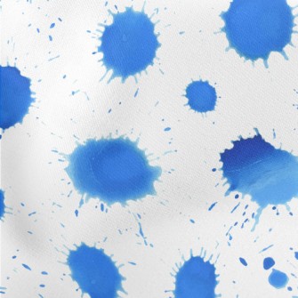 Drop-shaped Watercolor Dots Lightweight Cotton Poplin