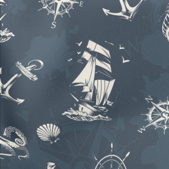 Compass Rudder Lightweight Cotton Poplin