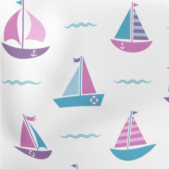 Spray Sailing Boat Lightweight Cotton Poplin