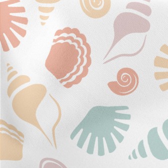 Scallops And Conch Lightweight Cotton Poplin