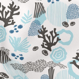 Coral In The Mysterious Sea Lightweight Cotton Poplin