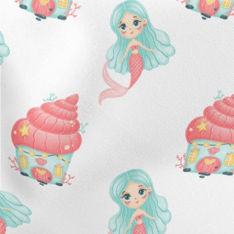 Mermaid Shell Castle Lightweight Cotton Poplin