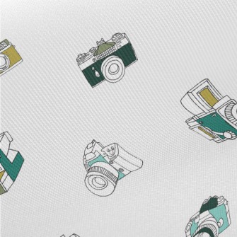 Vintage Photography Camera Midweight Cotton Poplin