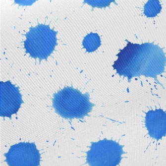 Drop-shaped Watercolor Dots Midweight Cotton Poplin