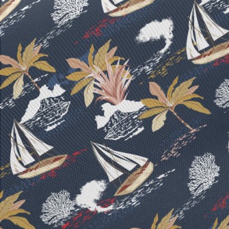 Sailing Ship Drifting Midweight Cotton Poplin
