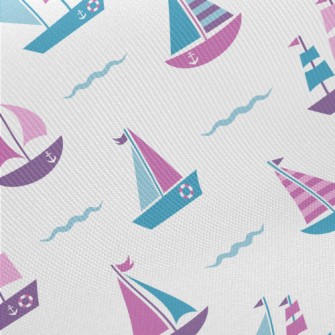 Spray Sailing Boat Midweight Cotton Poplin