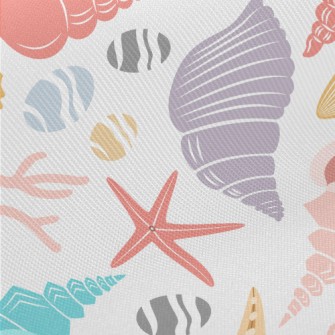 Colorful Sea Creatures Midweight Cotton Poplin