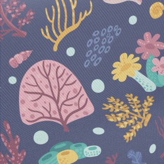 Strange Coral Group Midweight Cotton Poplin
