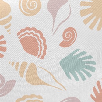Scallops And Conch Midweight Cotton Poplin