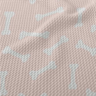 Cartoon Dog Bone Toy Birdseye Piqué