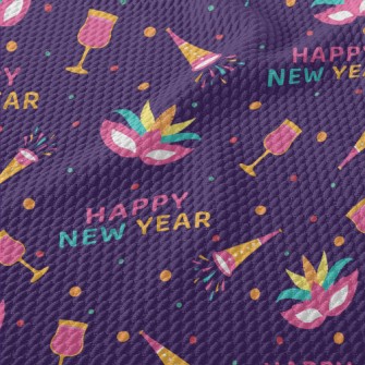 New Year Celebration Party Birdseye Piqué