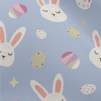 White Rabbit And Easter Eggs Chiffon