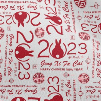 Modern Chinese Year Of The Rab Chiffon