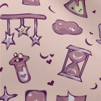 Cute Magic Illustrations Chiffon