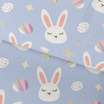 White Rabbit And Easter Eggs Waterproof Oxford