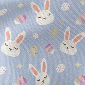 White Rabbit And Easter Eggs Waterproof Canvas
