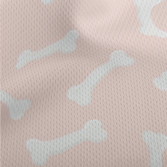 Cartoon Dog Bone Toy Athletic Mesh Flat Back