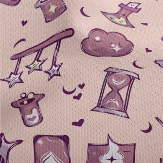 Cute Magic Illustrations Athletic Mesh Flat Back