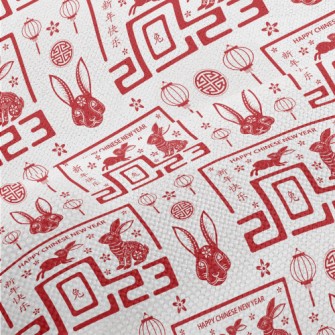 Happy New Year Of The Rabbit Performance Linen
