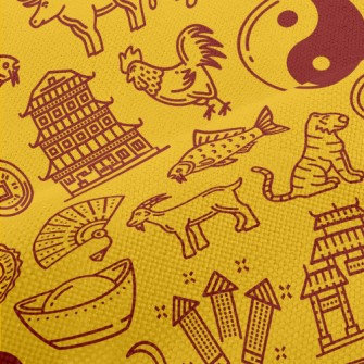 Traditional Chinese Zodiac Performance Linen
