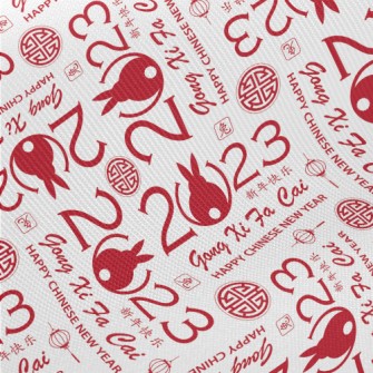 Modern Chinese Year Of The Rab Twill