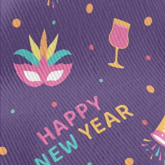 New Year Celebration Party Standard Corduroy