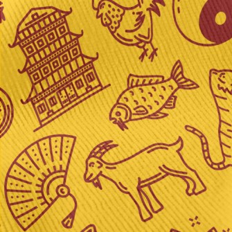 Traditional Chinese Zodiac Standard Corduroy