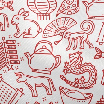 Chinese Traditional Lunar New  Dobby