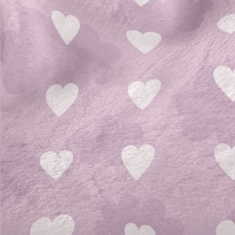 Cute Clouds And Hearts Minky