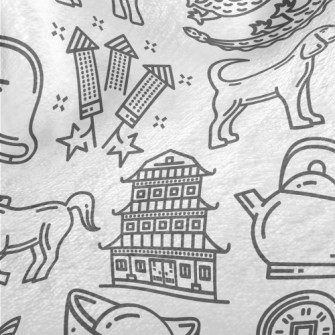 Chinese Zodiac New Year Minky