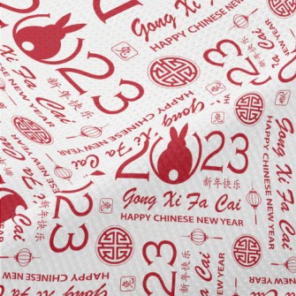 Modern Chinese Year Of The Rab Piqué
