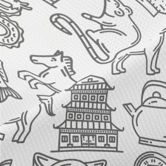 Chinese Zodiac New Year Piqué