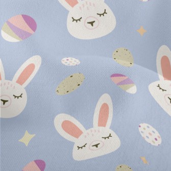 White Rabbit And Easter Eggs Lightweight Performance Linen
