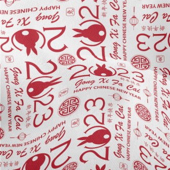 Modern Chinese Year Of The Rab Lightweight Performance Linen