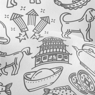Chinese Zodiac New Year Lightweight Performance Linen
