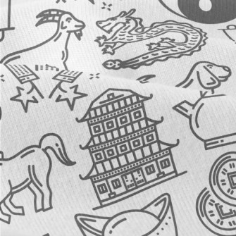 Chinese Zodiac New Year Modern Jersey