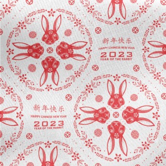 Auspicious Pattern For The Yea Jersey Backed Fleece