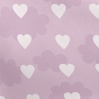 Cute Clouds And Hearts Pongee