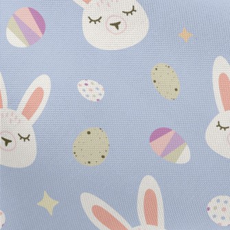 White Rabbit And Easter Eggs Pongee