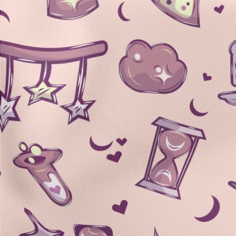 Cute Magic Illustrations Lightweight Cotton Poplin