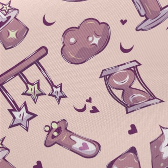 Cute Magic Illustrations Midweight Cotton Poplin